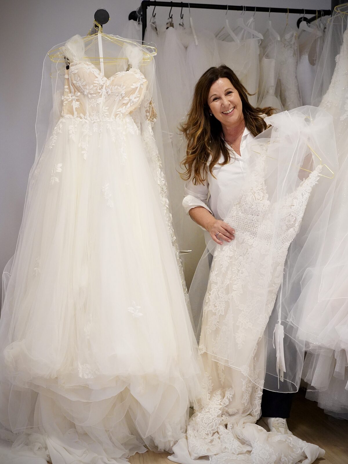 Ulrike Pausch, Inhaberin der Herzspinnerei BRAUT BOUTIQUE in Ettlingen